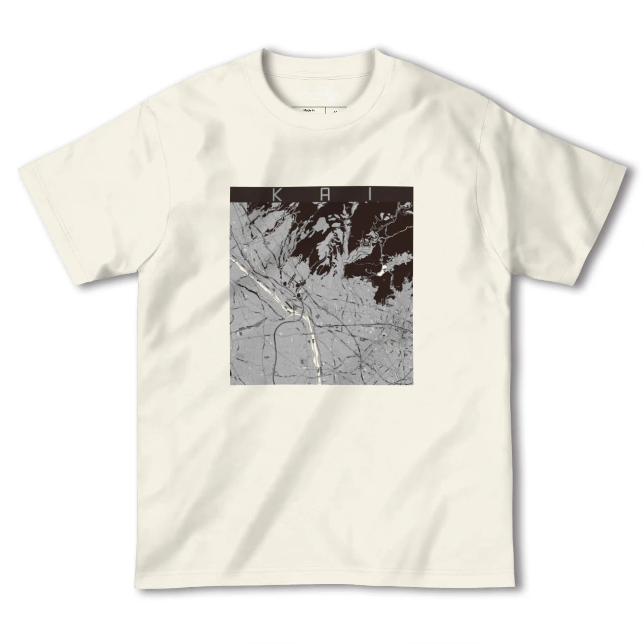 【甲斐(山梨県)】地図柄ヘビーウェイトTシャツ
