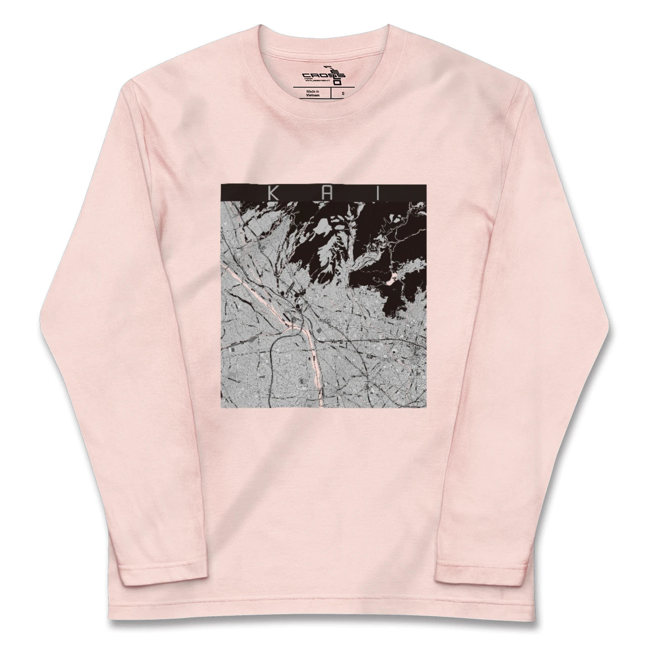 【甲斐(山梨県)】地図柄ロングスリーブTシャツ