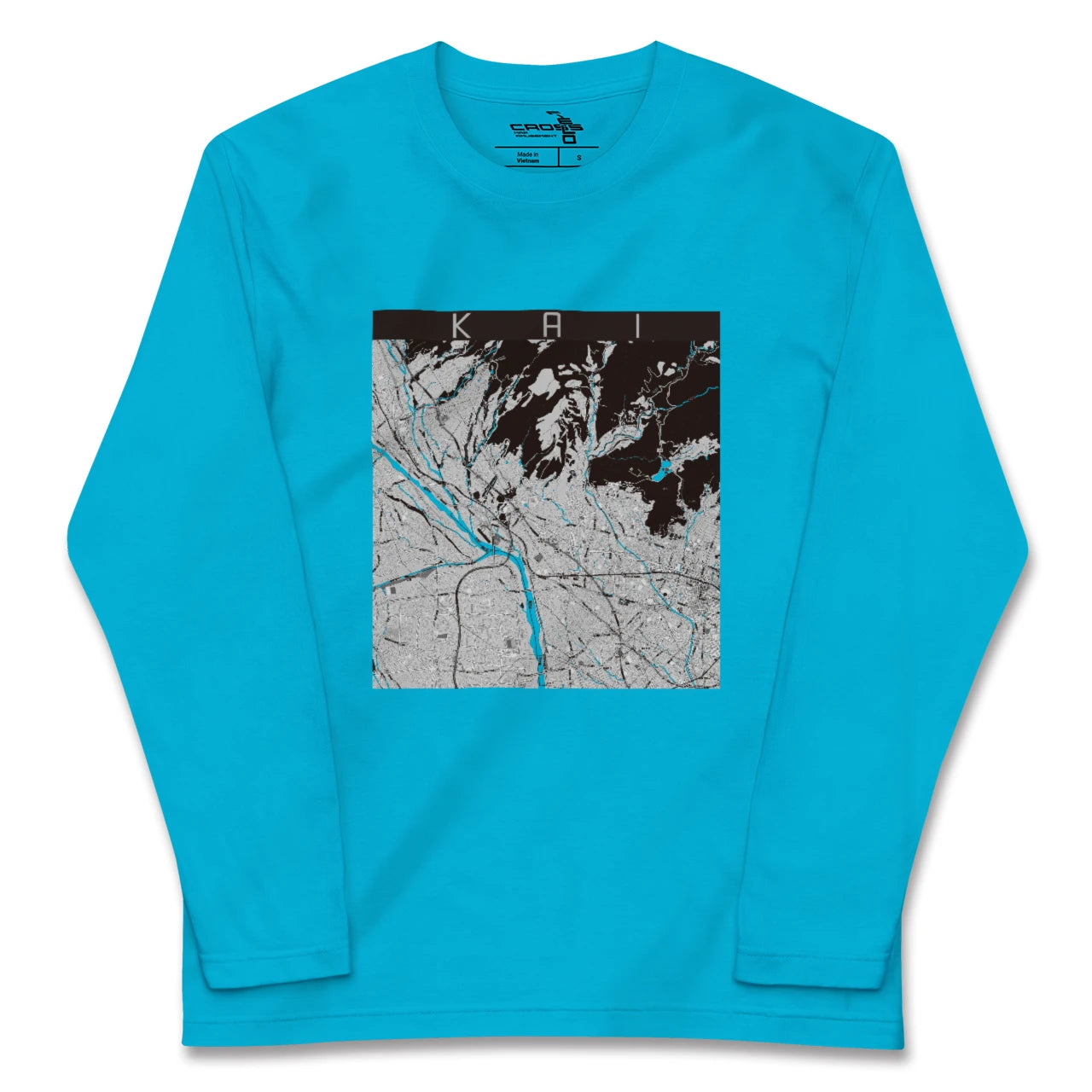 【甲斐(山梨県)】地図柄ロングスリーブTシャツ