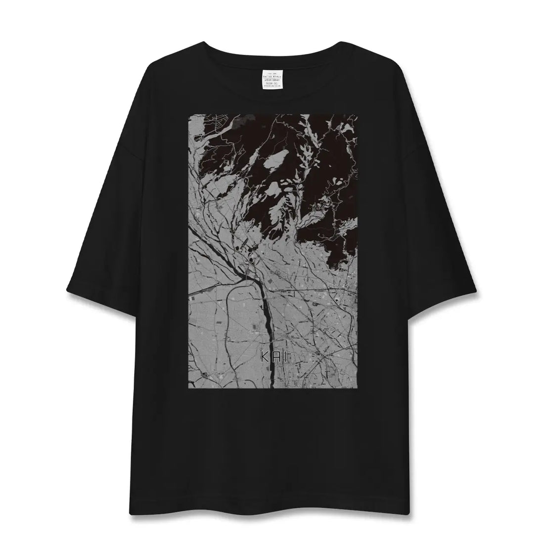 【甲斐(山梨県)】地図柄ビッグシルエットTシャツ