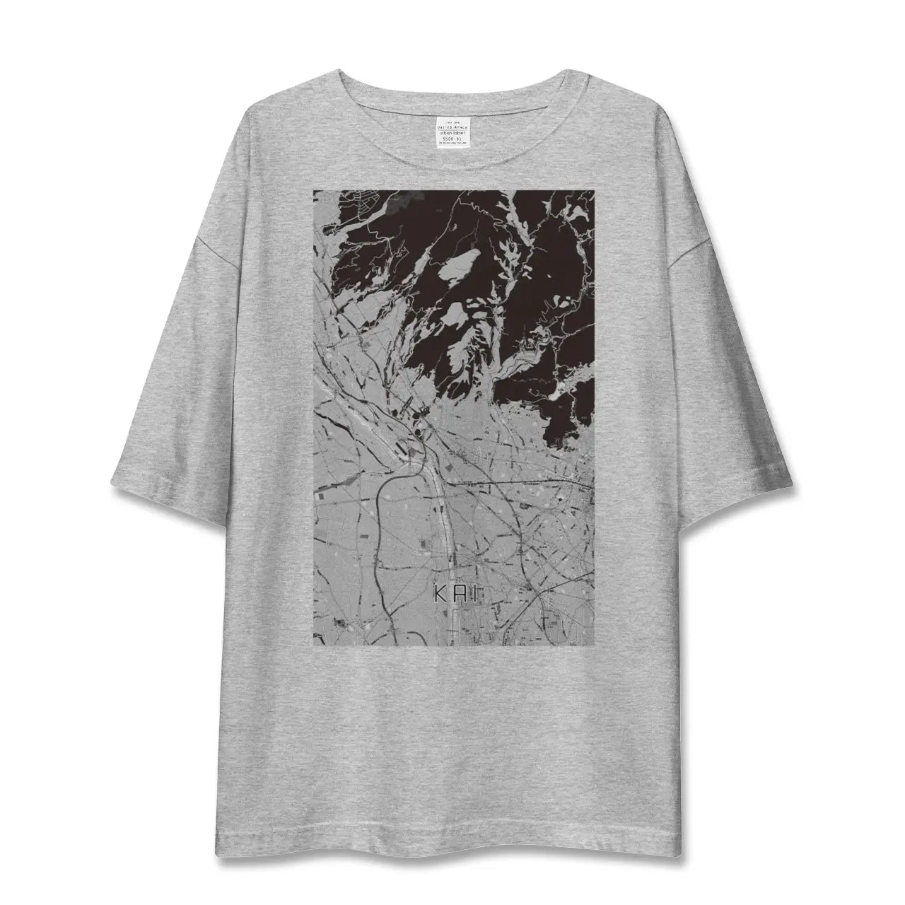【甲斐(山梨県)】地図柄ビッグシルエットTシャツ