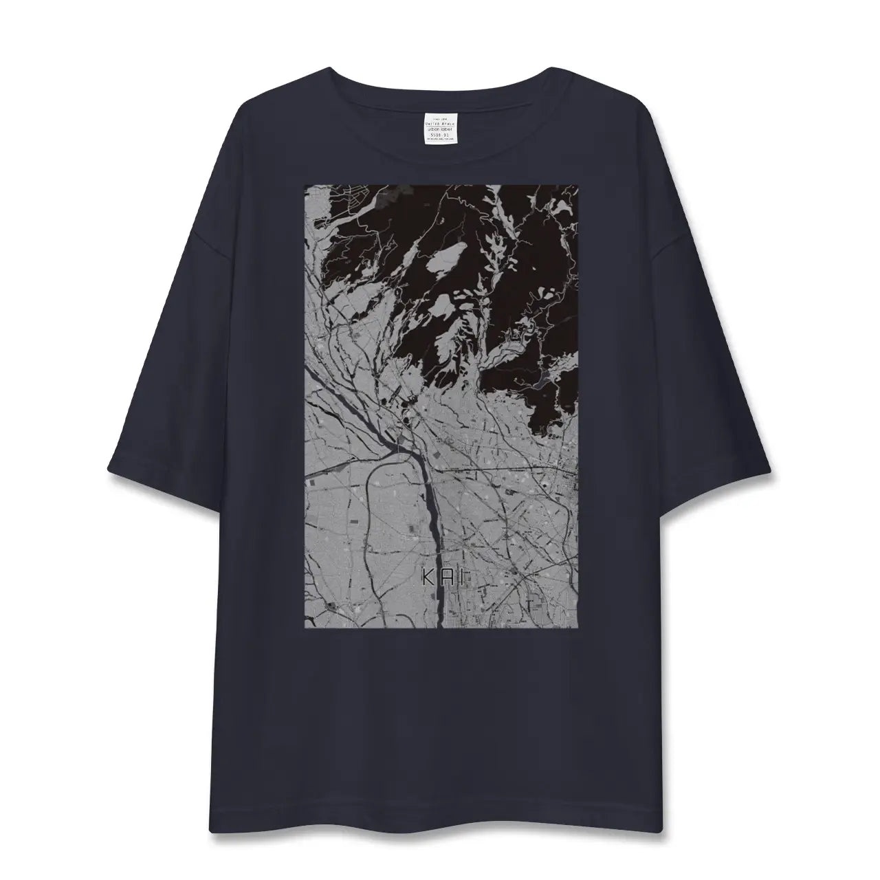 【甲斐(山梨県)】地図柄ビッグシルエットTシャツ