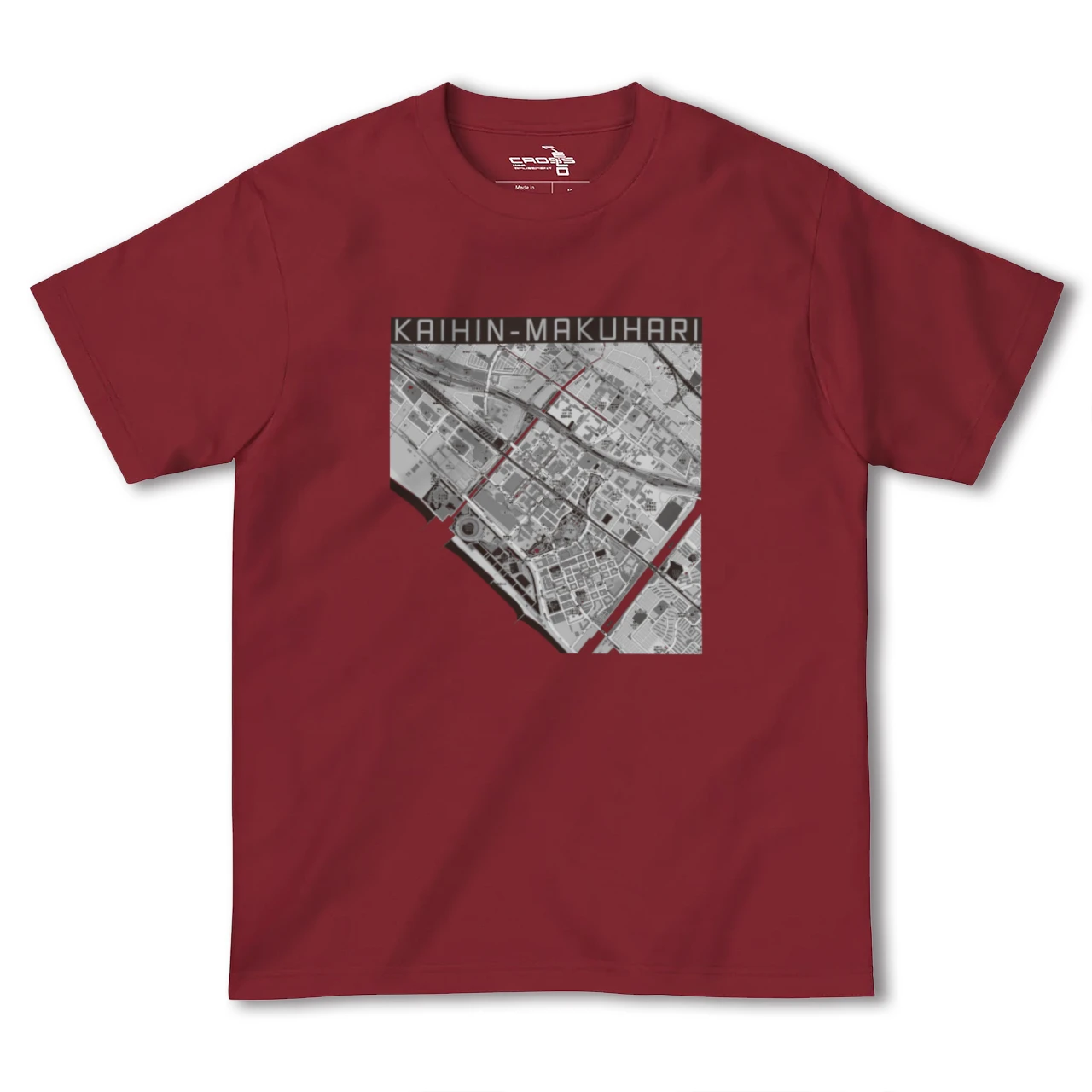 【海浜幕張(千葉県)】地図柄ヘビーウェイトTシャツ