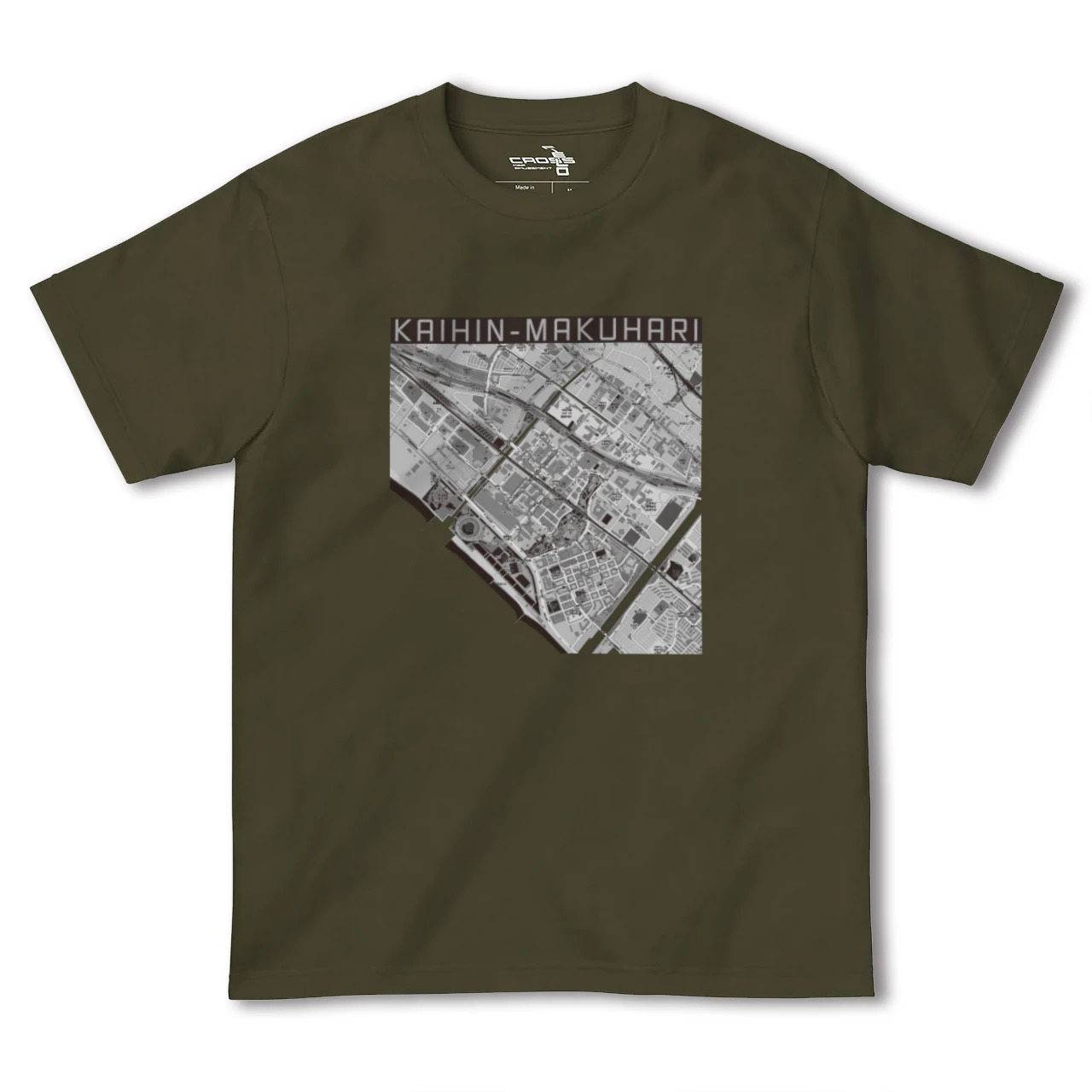 【海浜幕張(千葉県)】地図柄ヘビーウェイトTシャツ