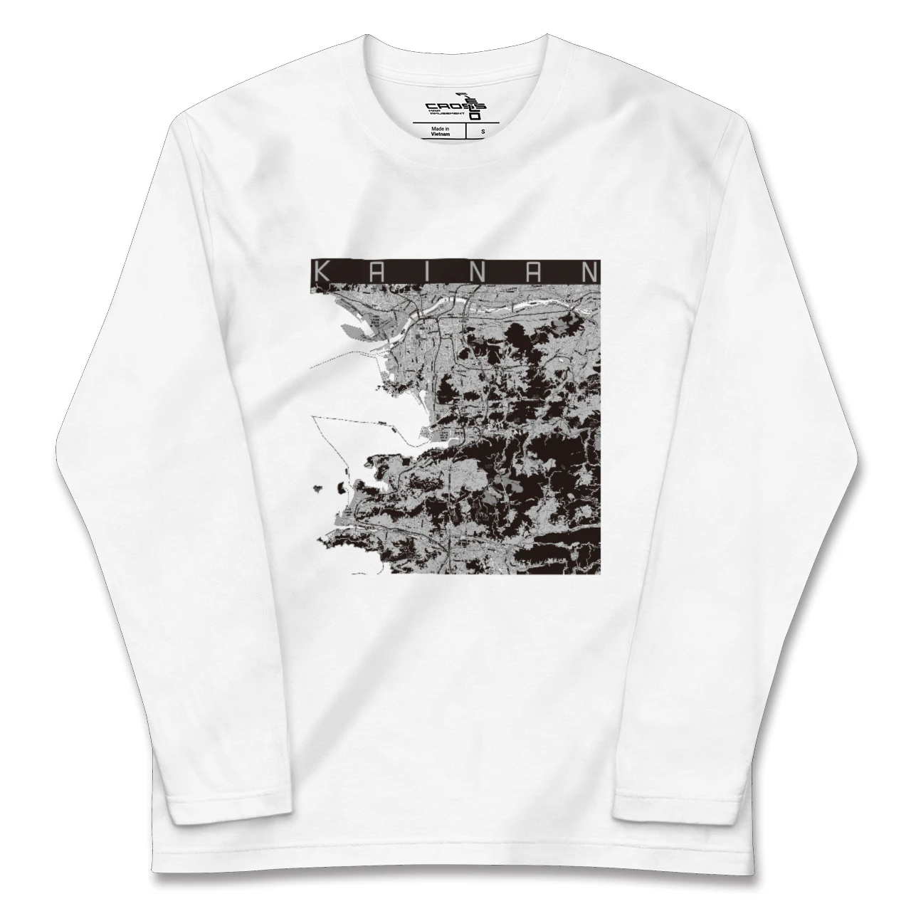 【海南(和歌山県)】地図柄ロングスリーブTシャツ