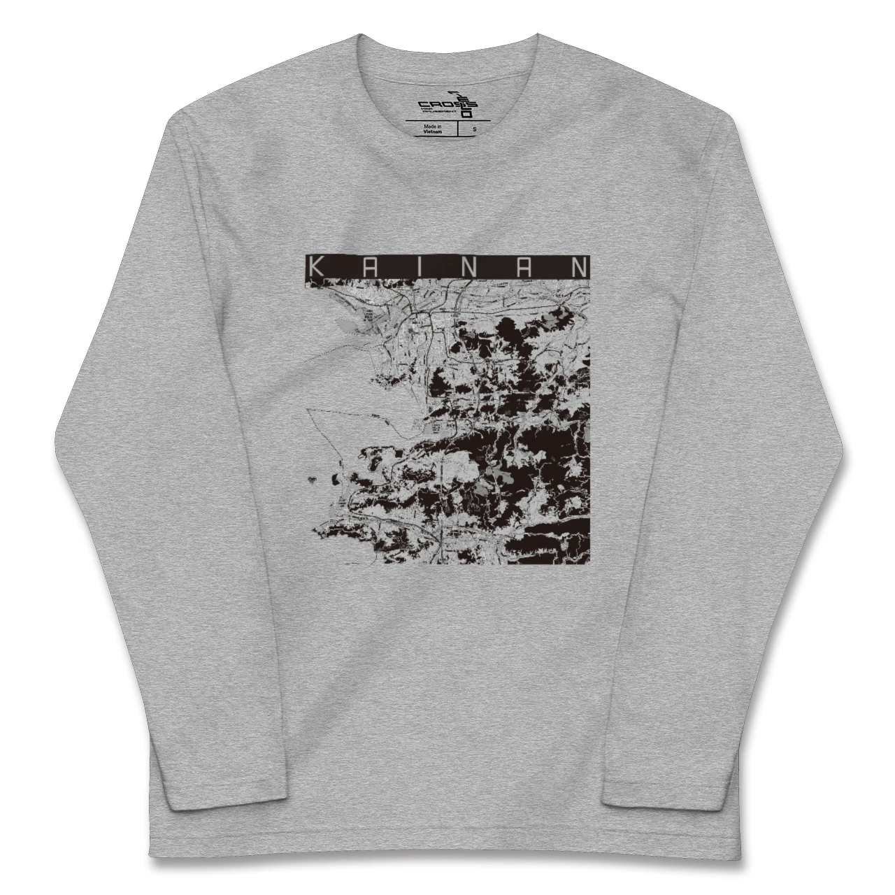 【海南(和歌山県)】地図柄ロングスリーブTシャツ
