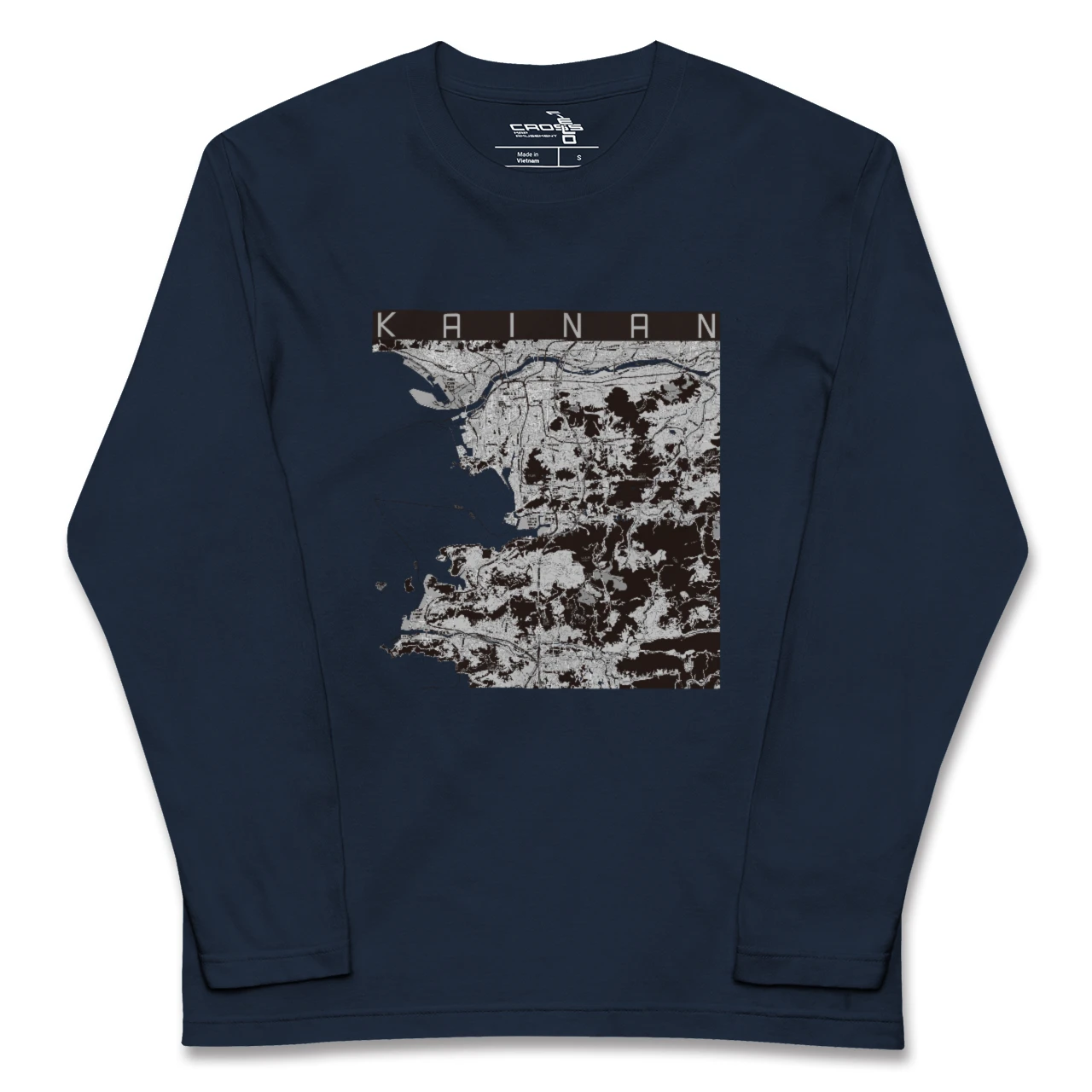 【海南(和歌山県)】地図柄ロングスリーブTシャツ