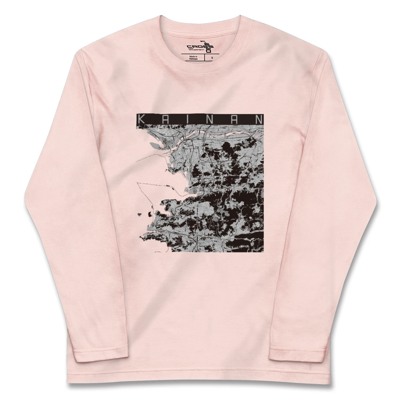 【海南(和歌山県)】地図柄ロングスリーブTシャツ