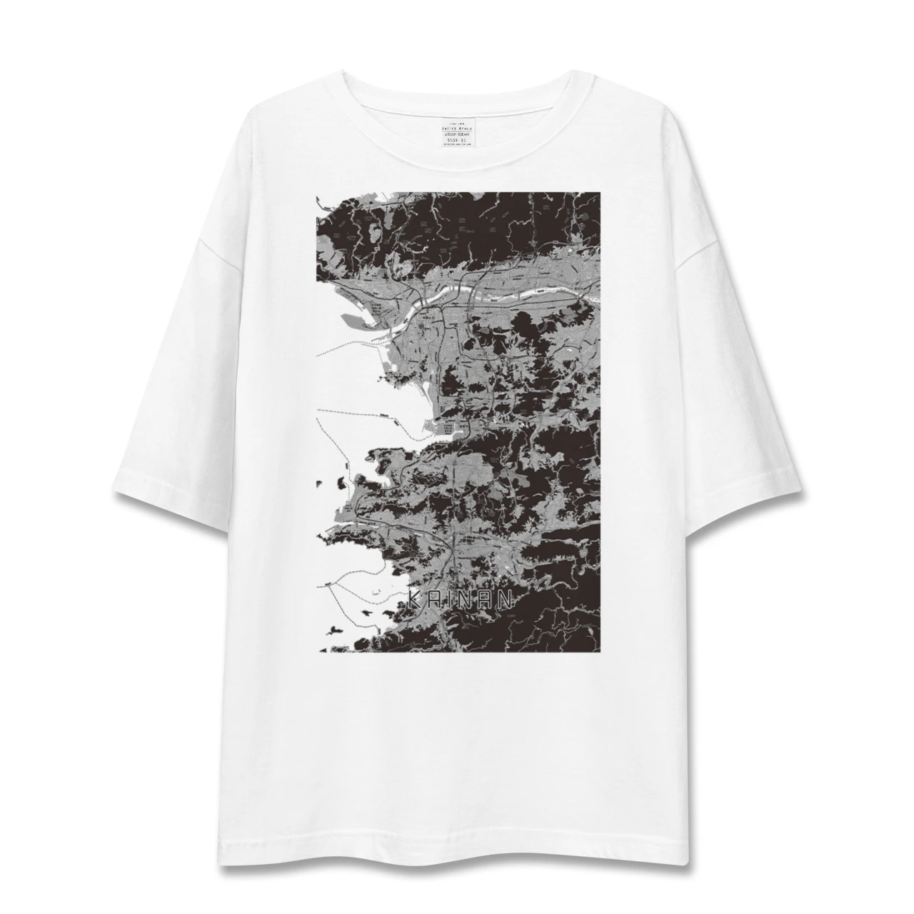 【海南(和歌山県)】地図柄ビッグシルエットTシャツ