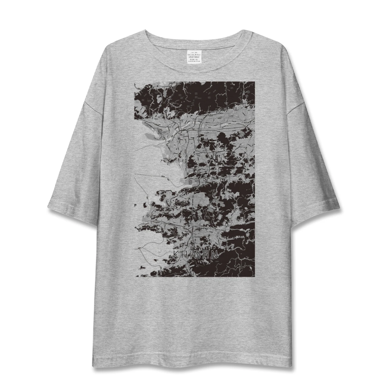【海南(和歌山県)】地図柄ビッグシルエットTシャツ