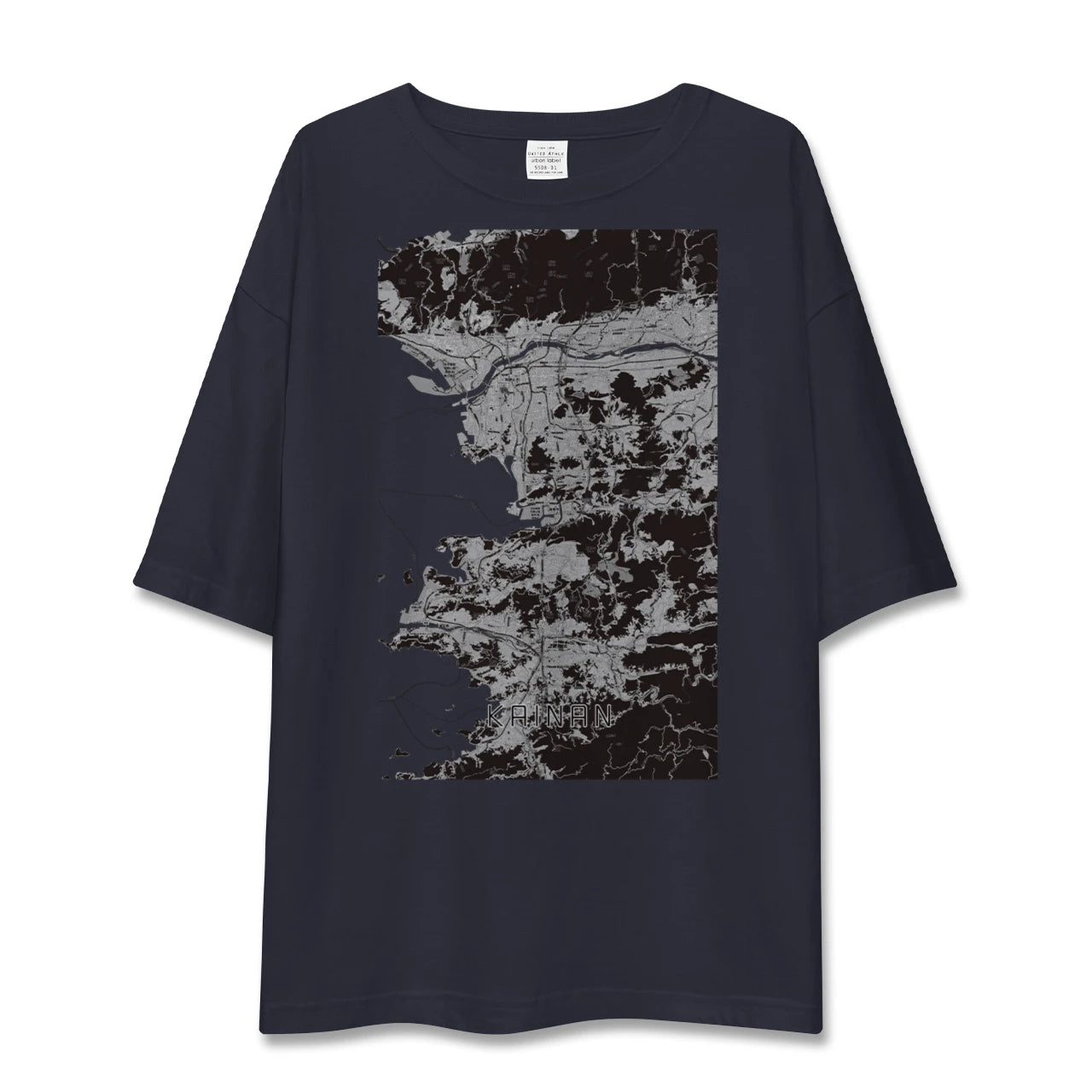 【海南(和歌山県)】地図柄ビッグシルエットTシャツ