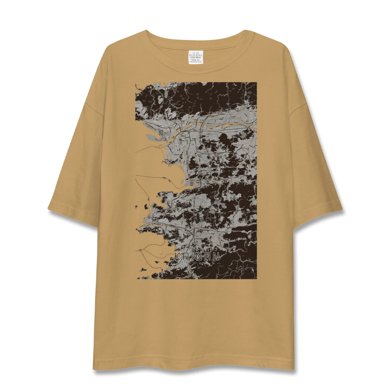 【海南(和歌山県)】地図柄ビッグシルエットTシャツ