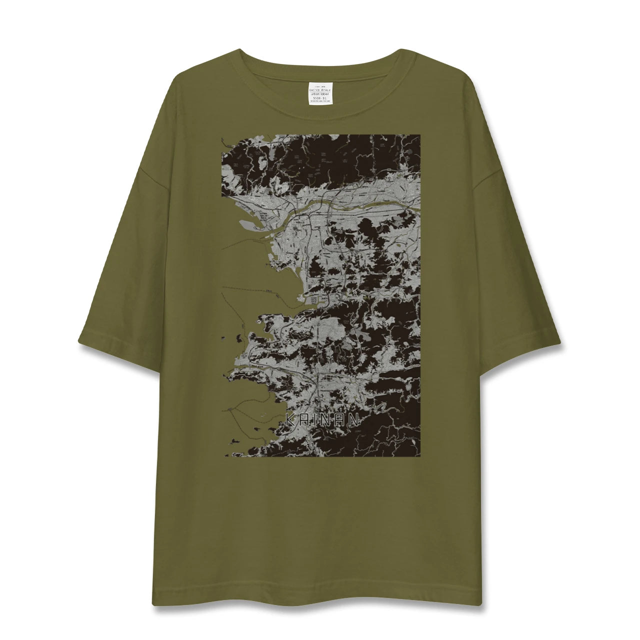 【海南(和歌山県)】地図柄ビッグシルエットTシャツ