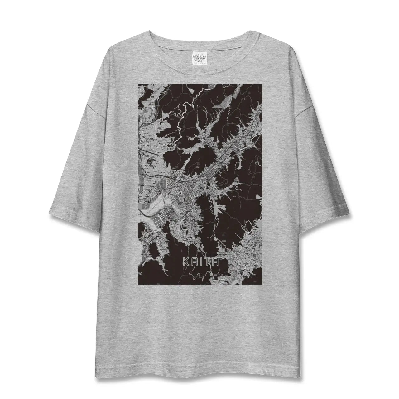 【海田(広島県)】地図柄ビッグシルエットTシャツ