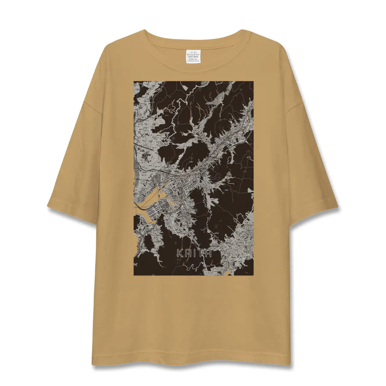 【海田(広島県)】地図柄ビッグシルエットTシャツ