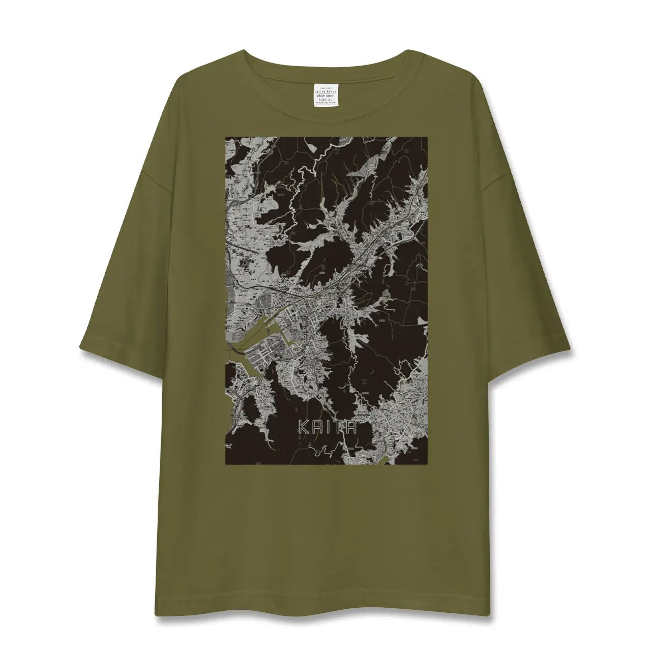 【海田(広島県)】地図柄ビッグシルエットTシャツ