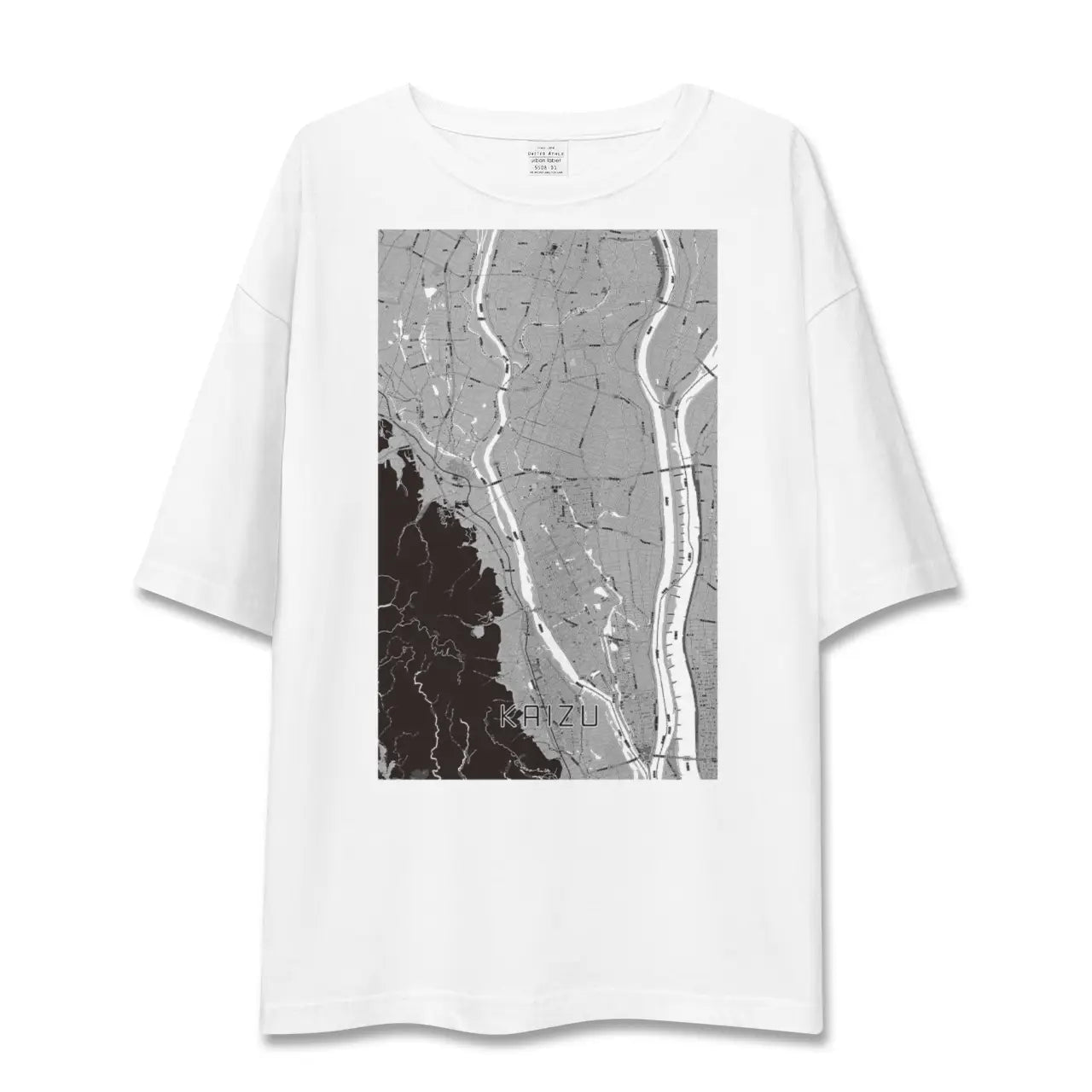 【海津(岐阜県)】地図柄ビッグシルエットTシャツ