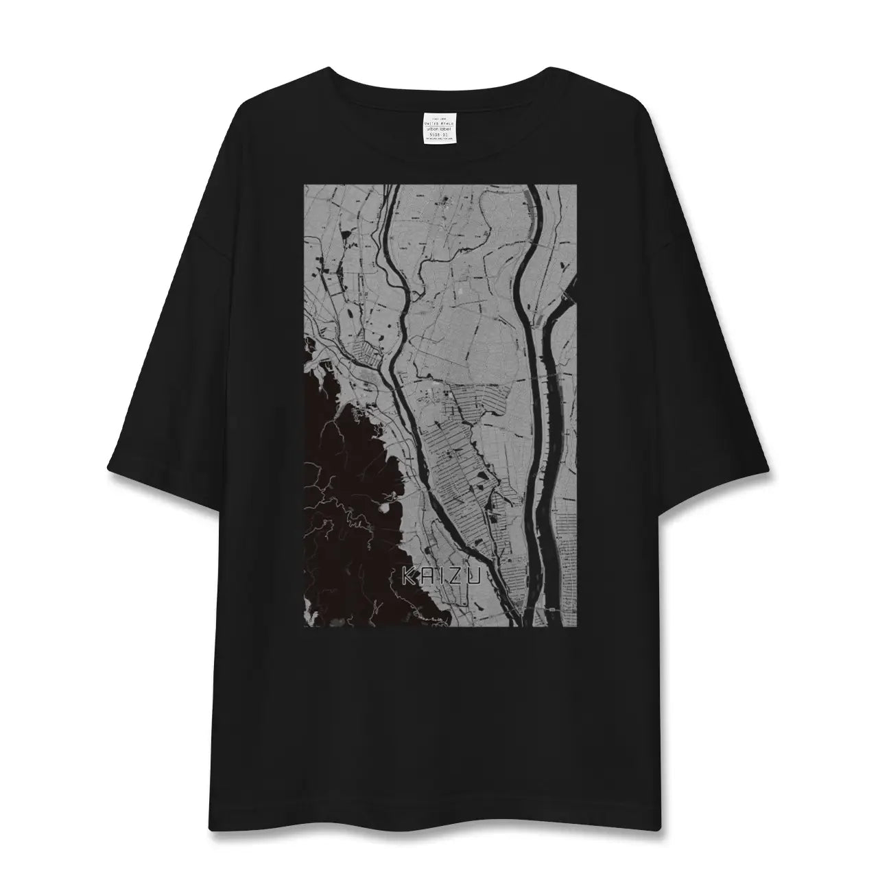 【海津(岐阜県)】地図柄ビッグシルエットTシャツ