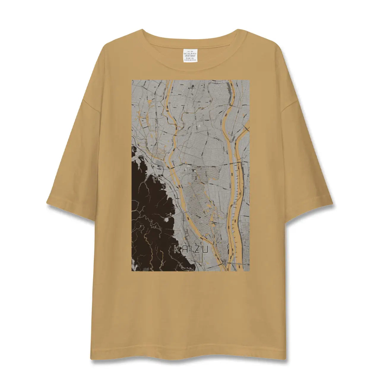 【海津(岐阜県)】地図柄ビッグシルエットTシャツ