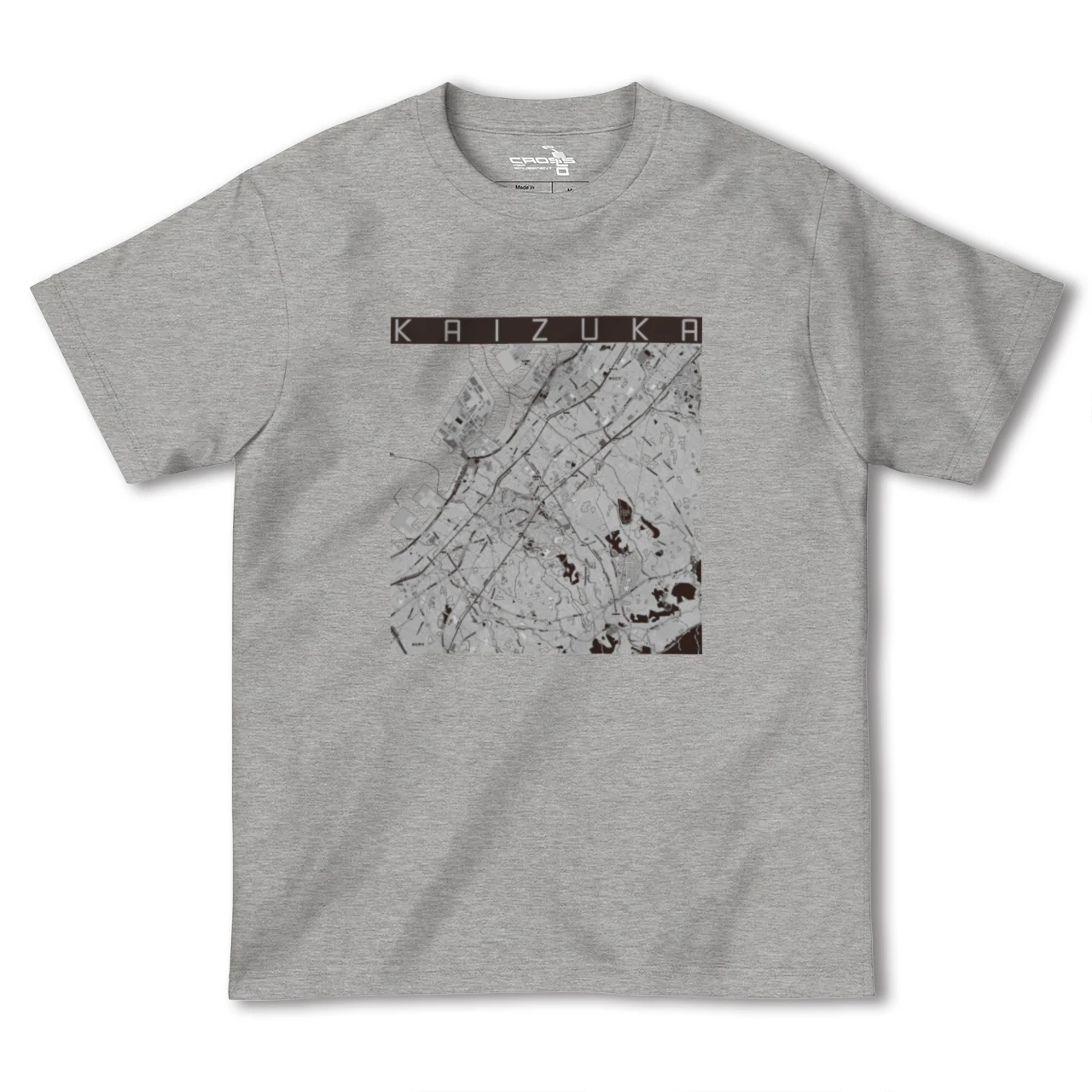 【貝塚(大阪府)】地図柄ヘビーウェイトTシャツ