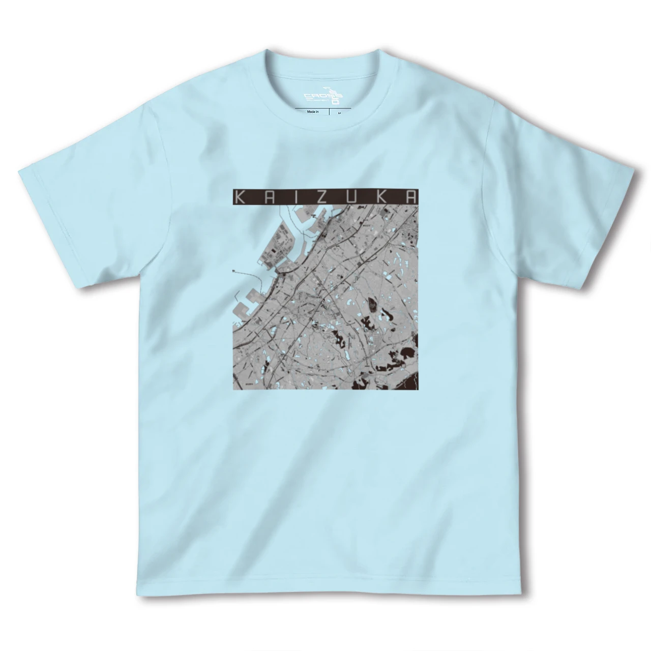 【貝塚(大阪府)】地図柄ヘビーウェイトTシャツ