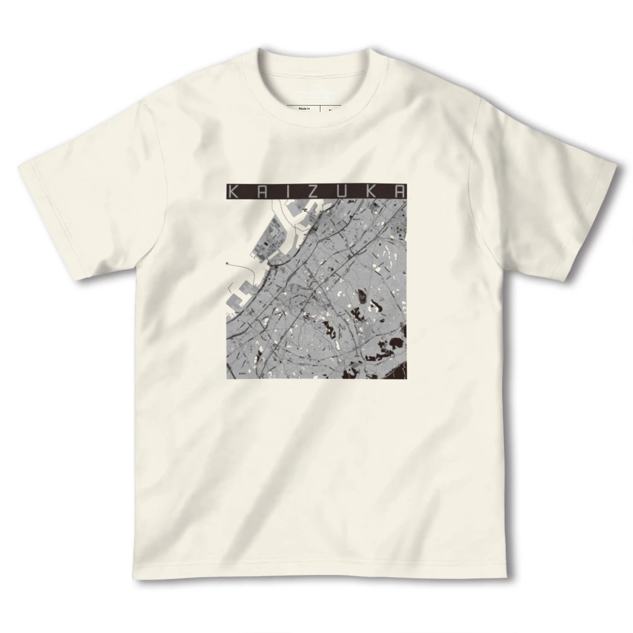 【貝塚(大阪府)】地図柄ヘビーウェイトTシャツ