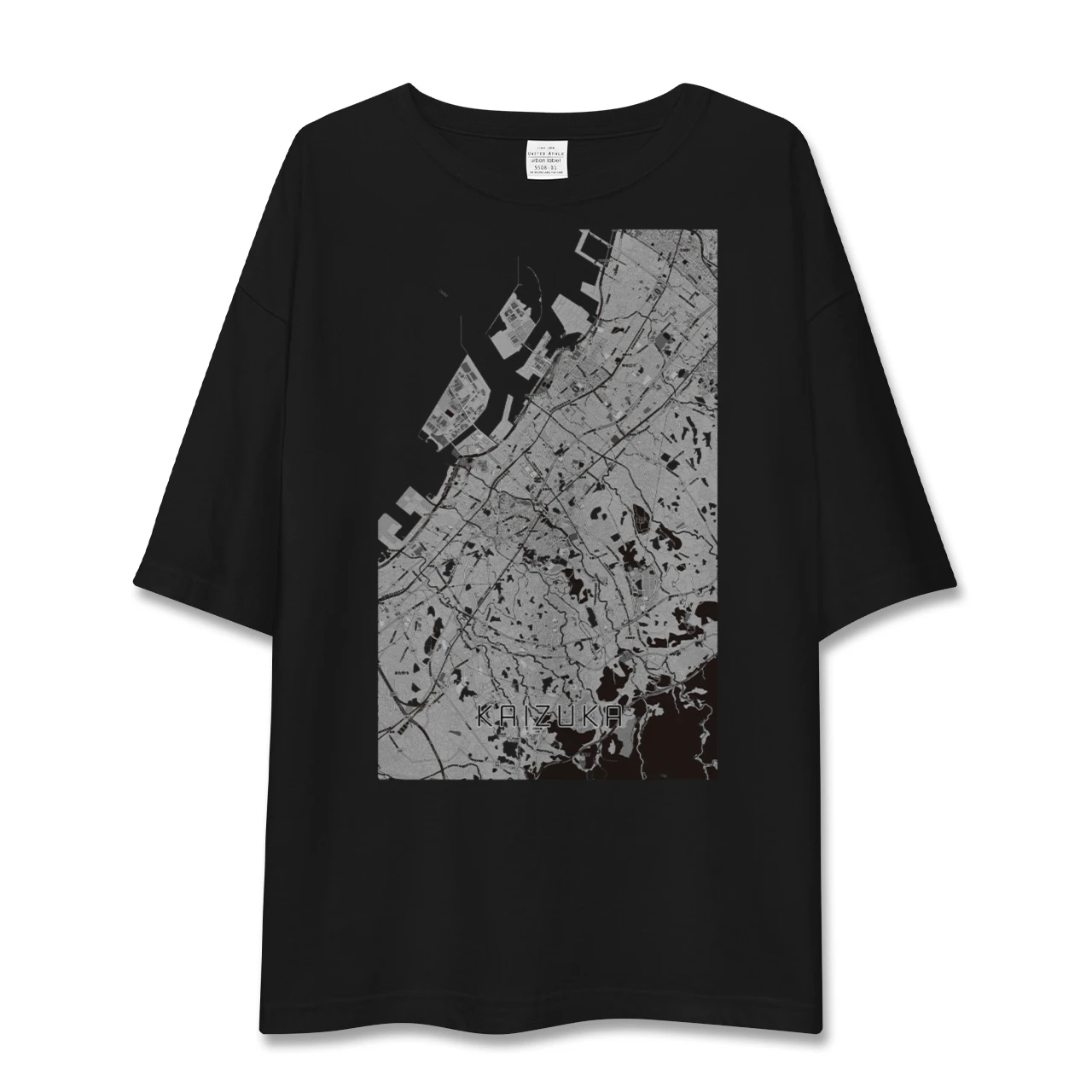【貝塚(大阪府)】地図柄ビッグシルエットTシャツ