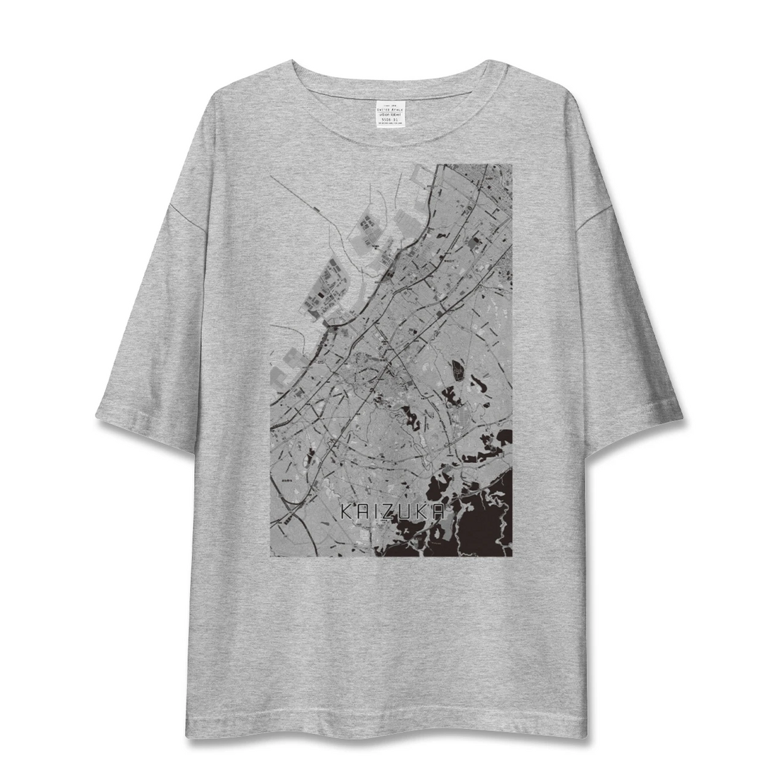 【貝塚(大阪府)】地図柄ビッグシルエットTシャツ
