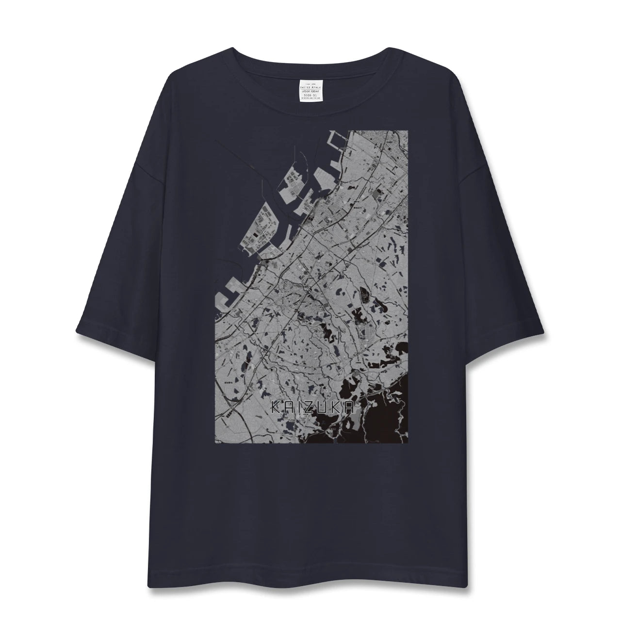 【貝塚(大阪府)】地図柄ビッグシルエットTシャツ