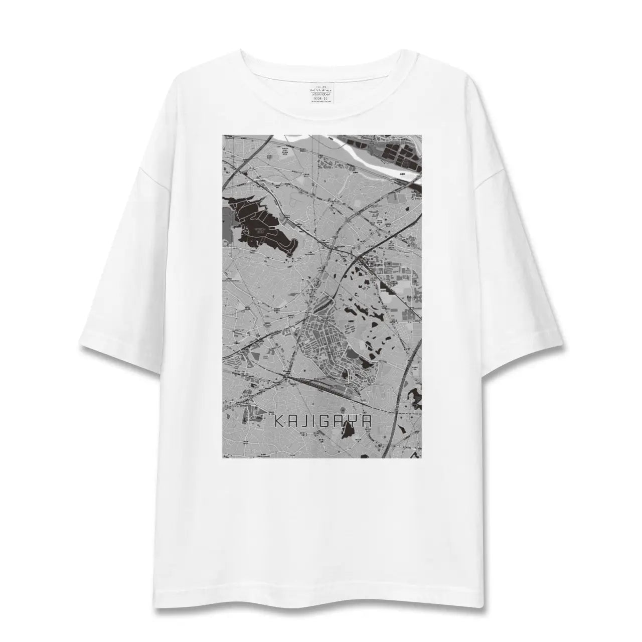 【梶が谷(神奈川県)】地図柄ビッグシルエットTシャツ