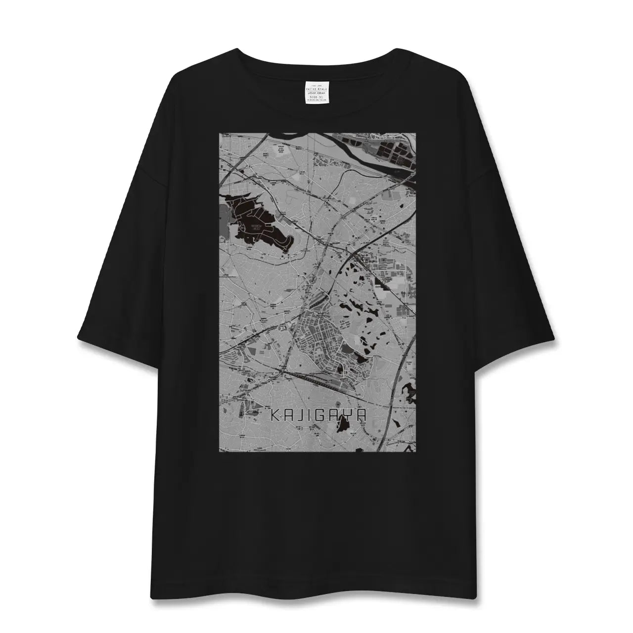 【梶が谷(神奈川県)】地図柄ビッグシルエットTシャツ