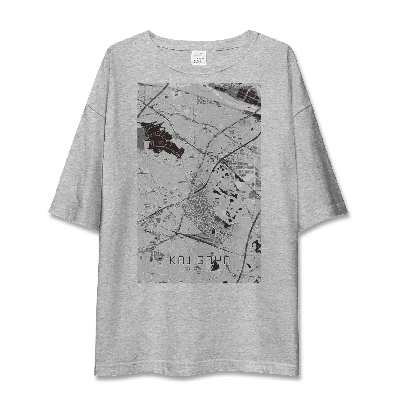 【梶が谷(神奈川県)】地図柄ビッグシルエットTシャツ