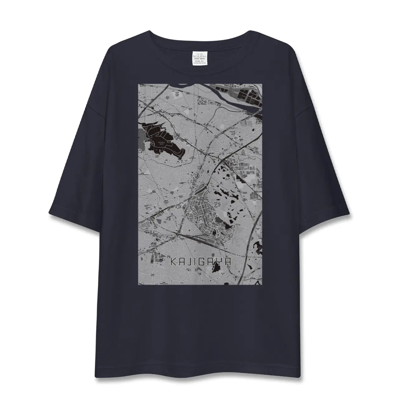 【梶が谷(神奈川県)】地図柄ビッグシルエットTシャツ