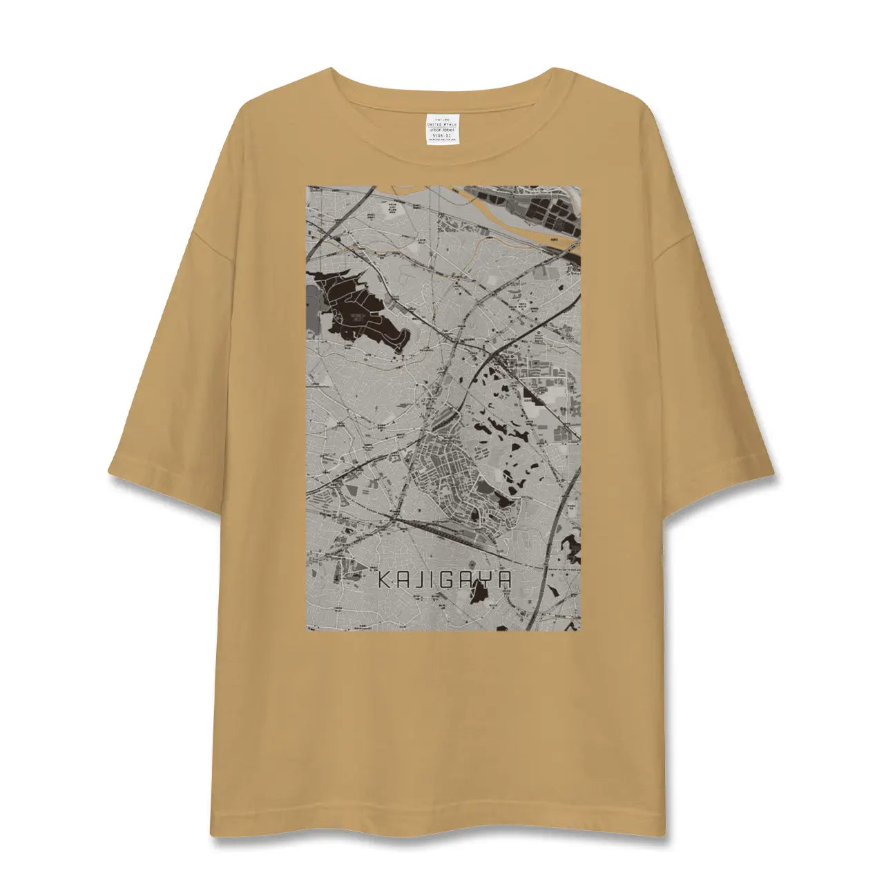 【梶が谷(神奈川県)】地図柄ビッグシルエットTシャツ