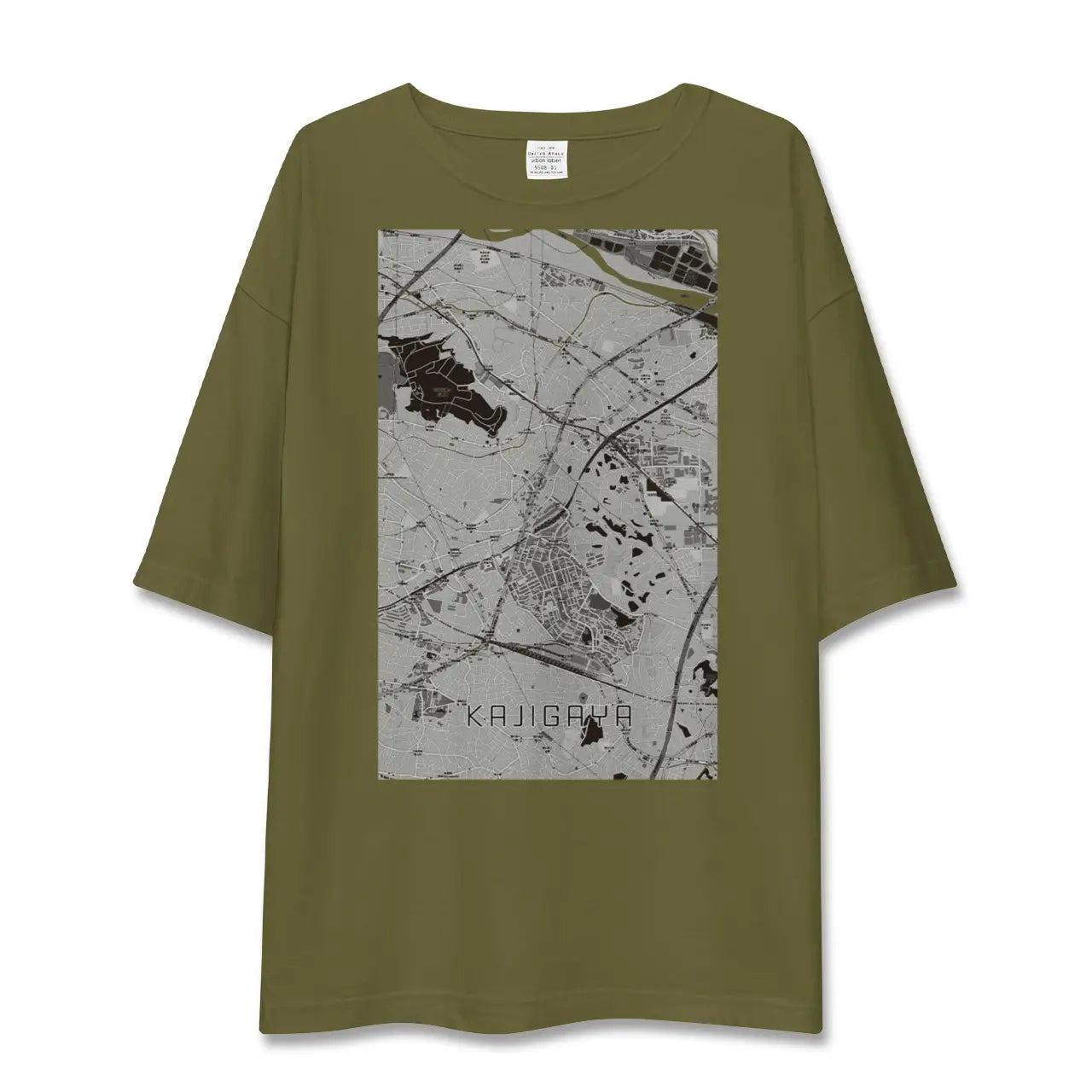 【梶が谷(神奈川県)】地図柄ビッグシルエットTシャツ