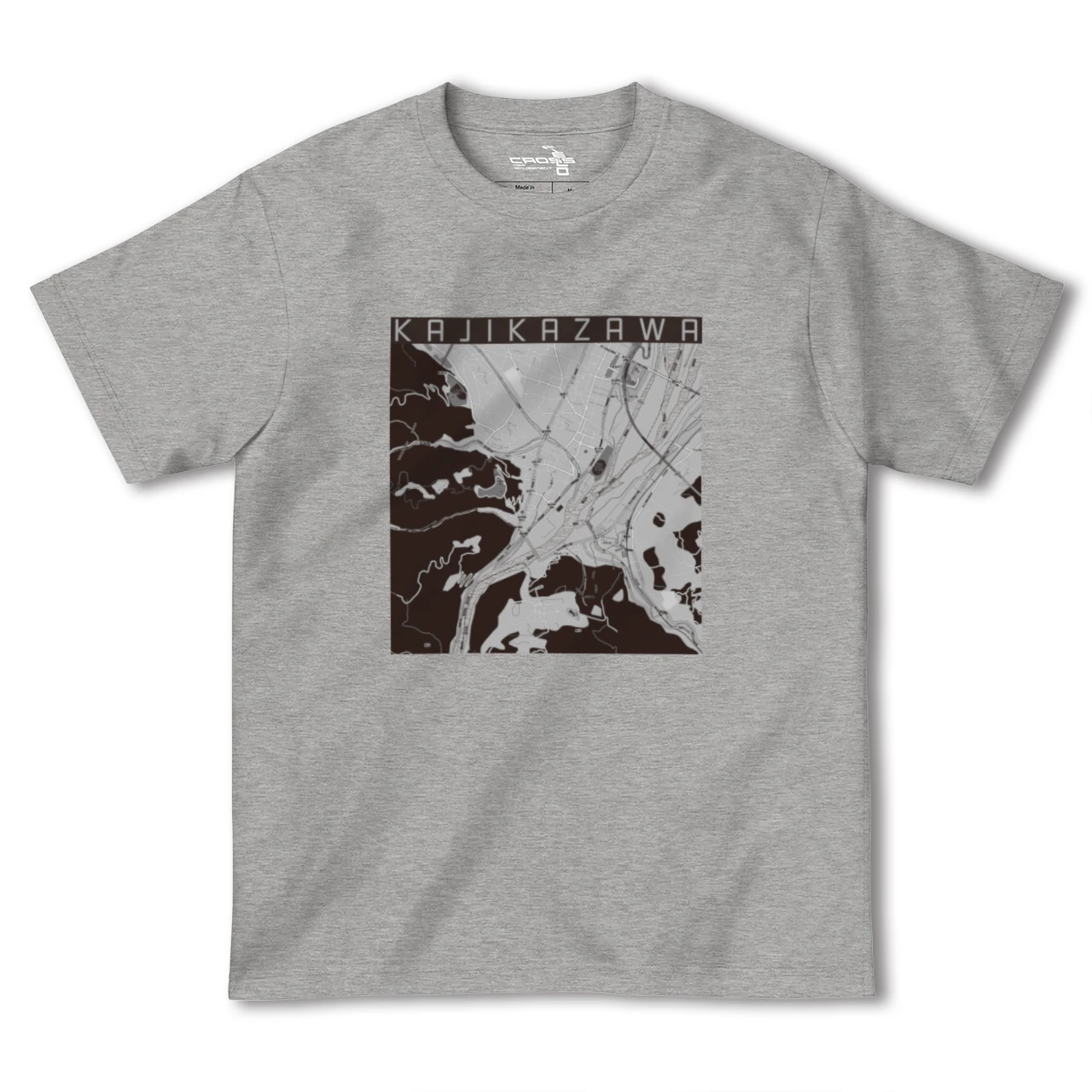 【鰍沢(山梨県)】地図柄ヘビーウェイトTシャツ