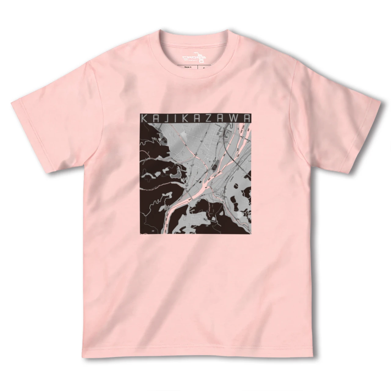 【鰍沢(山梨県)】地図柄ヘビーウェイトTシャツ