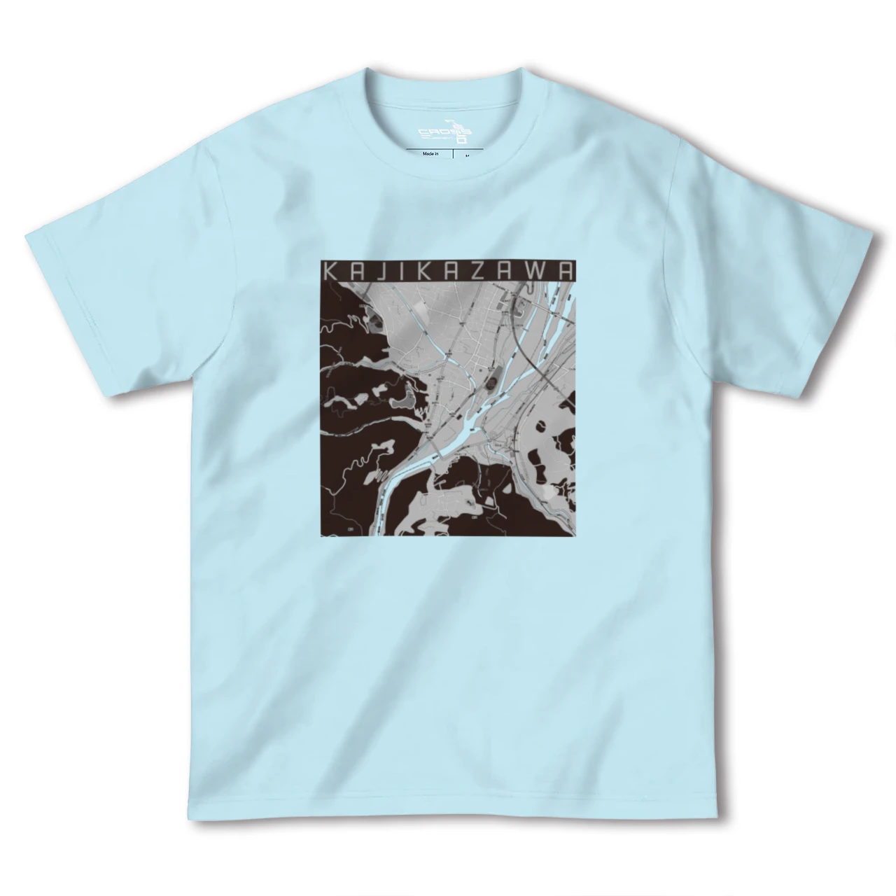 【鰍沢(山梨県)】地図柄ヘビーウェイトTシャツ