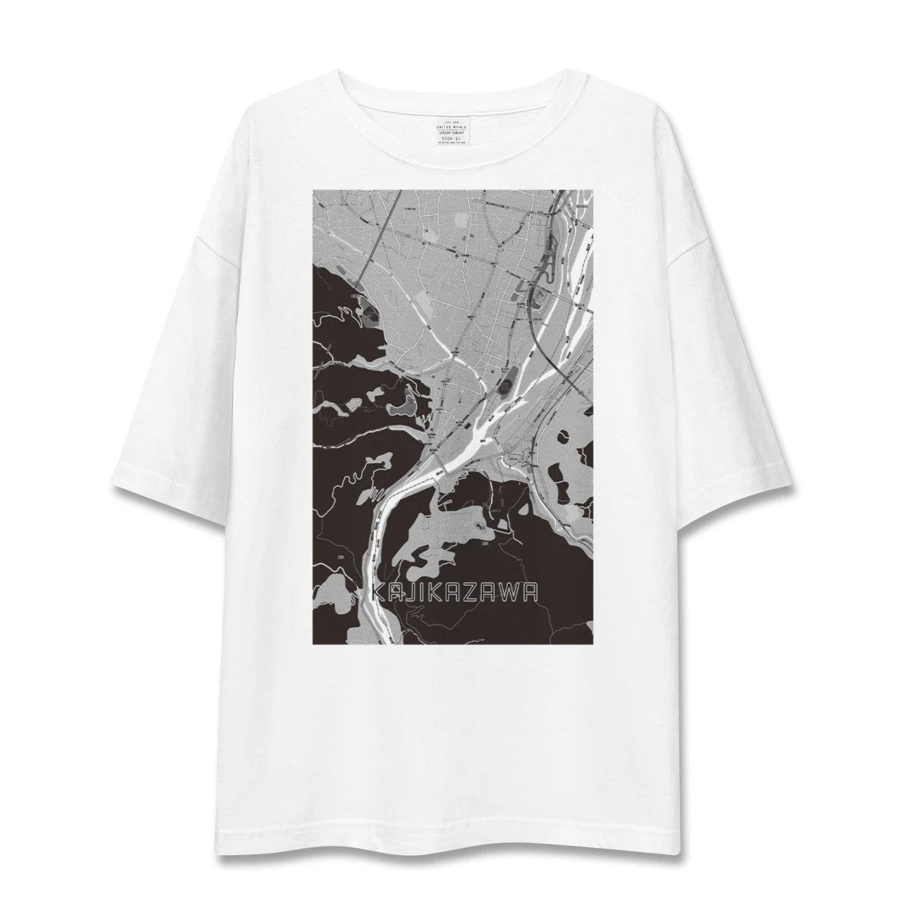 【鰍沢(山梨県)】地図柄ビッグシルエットTシャツ
