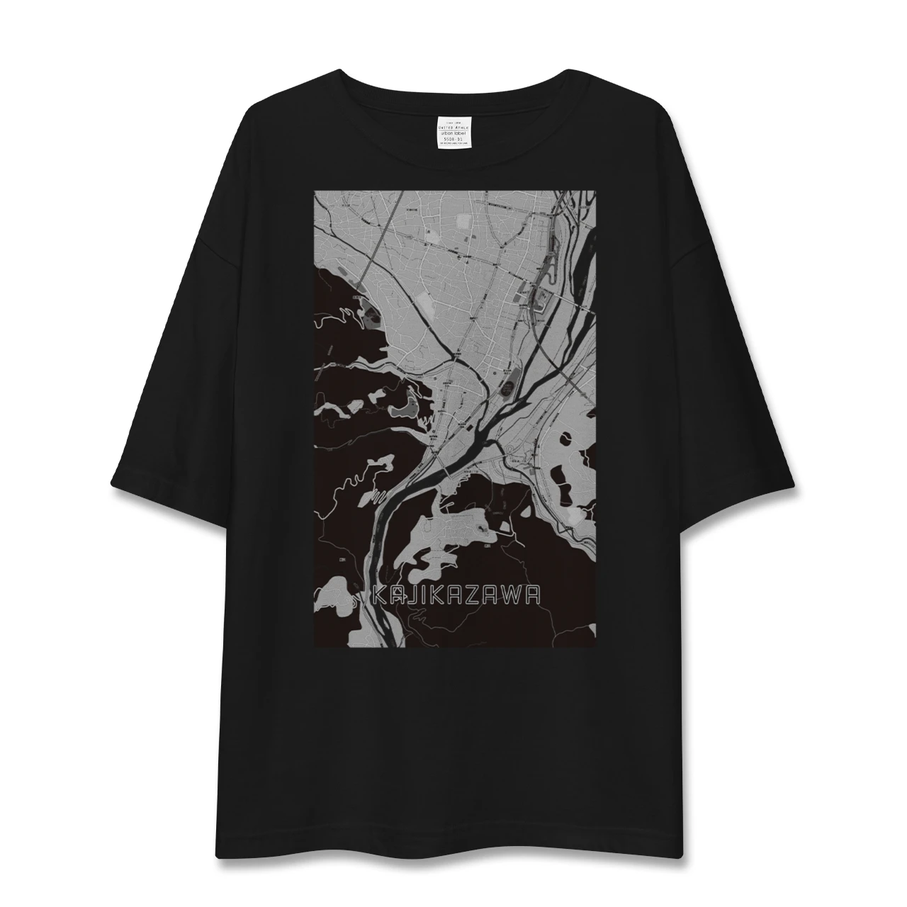 【鰍沢(山梨県)】地図柄ビッグシルエットTシャツ