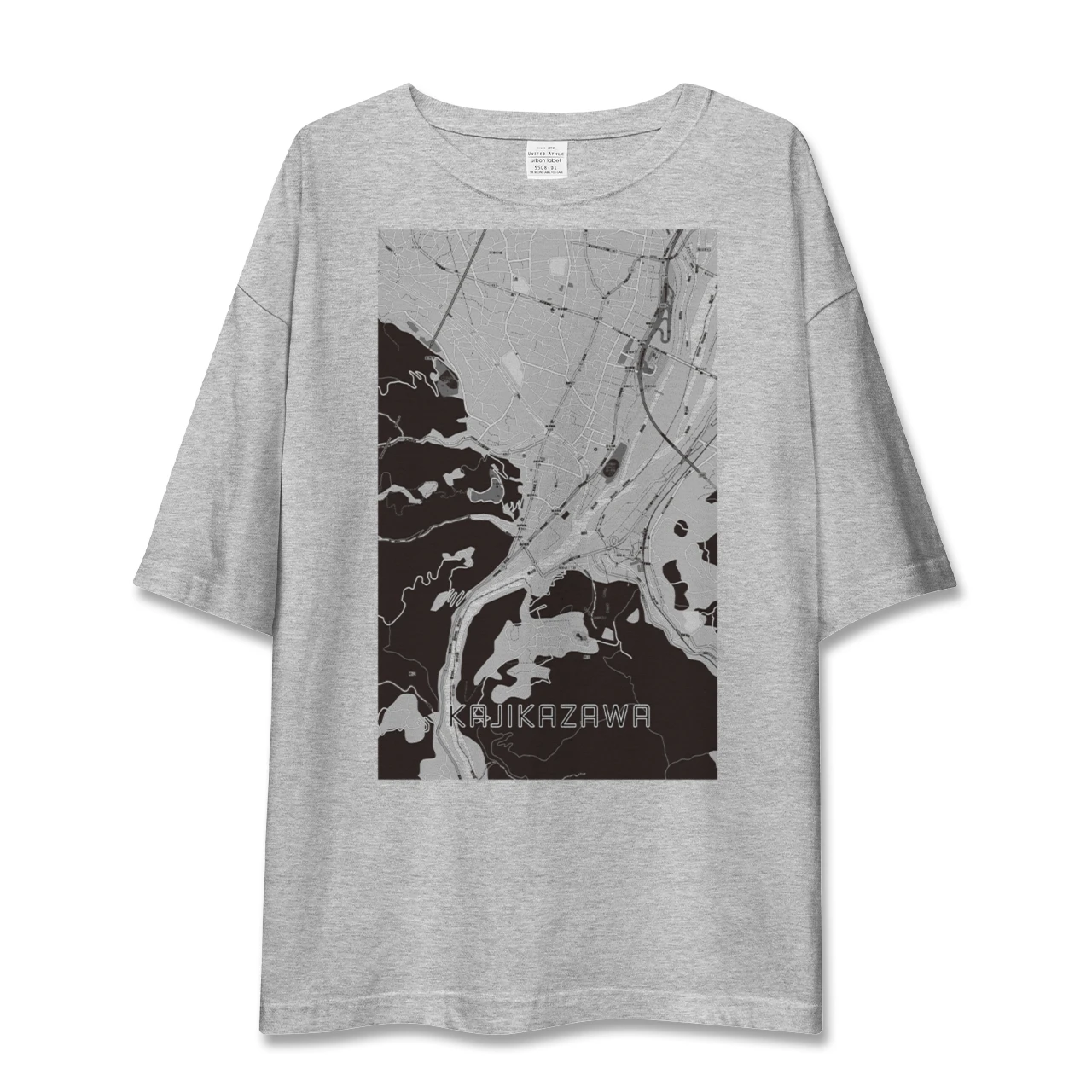 【鰍沢(山梨県)】地図柄ビッグシルエットTシャツ