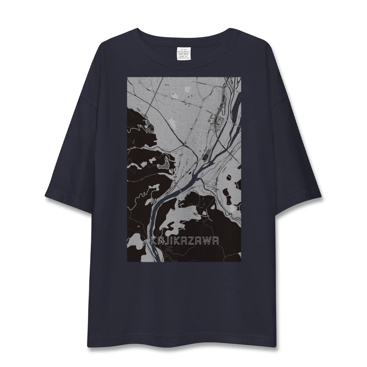 【鰍沢(山梨県)】地図柄ビッグシルエットTシャツ
