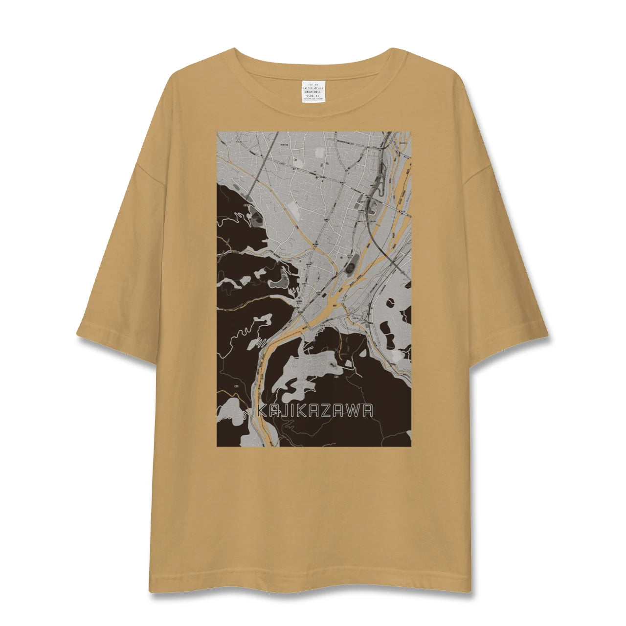 【鰍沢(山梨県)】地図柄ビッグシルエットTシャツ