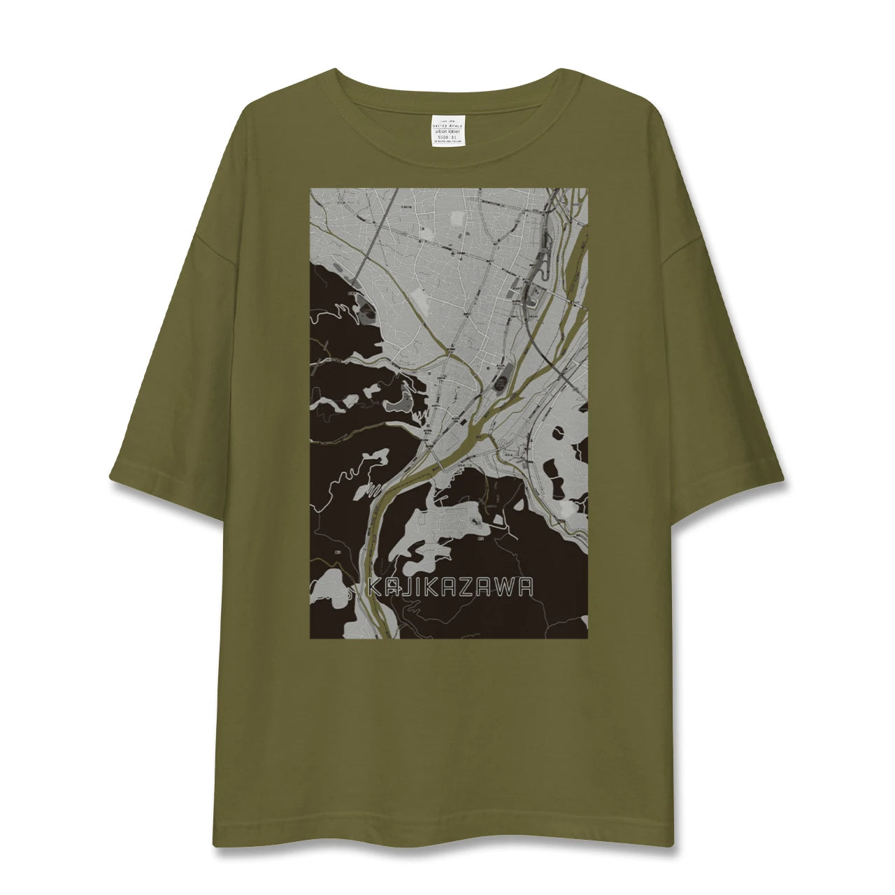 【鰍沢(山梨県)】地図柄ビッグシルエットTシャツ