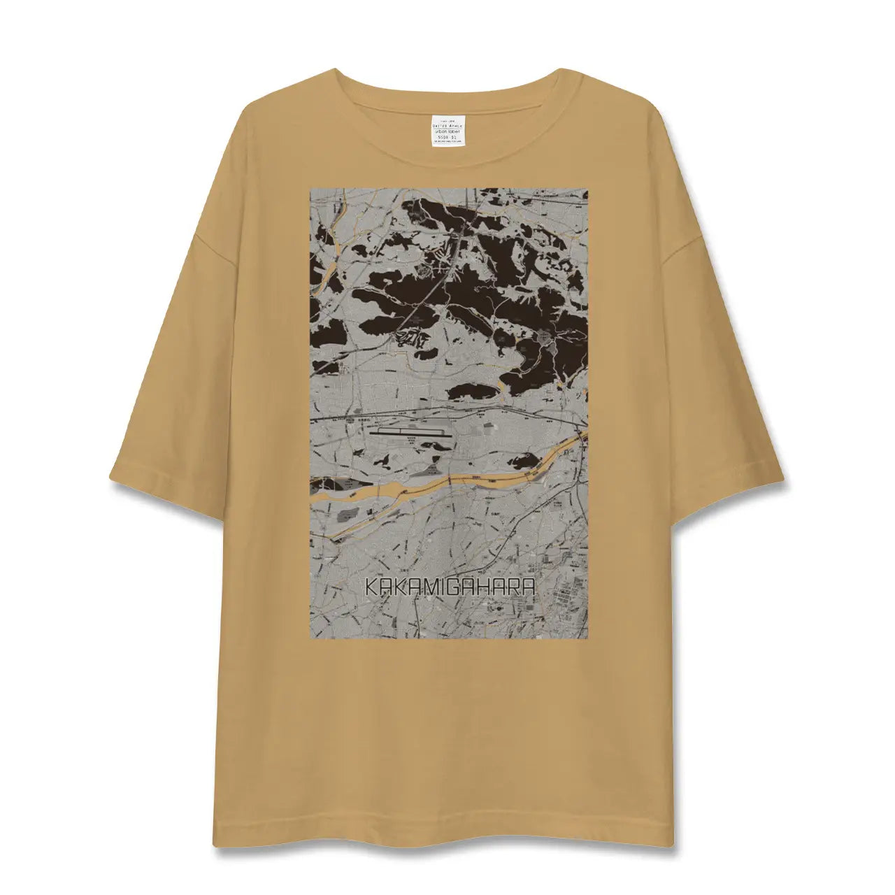 【各務原(岐阜県)】地図柄ビッグシルエットTシャツ