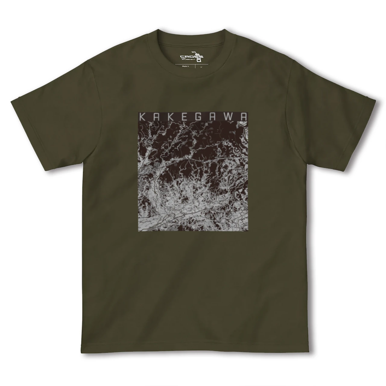 【掛川2(静岡県)】地図柄ヘビーウェイトTシャツ