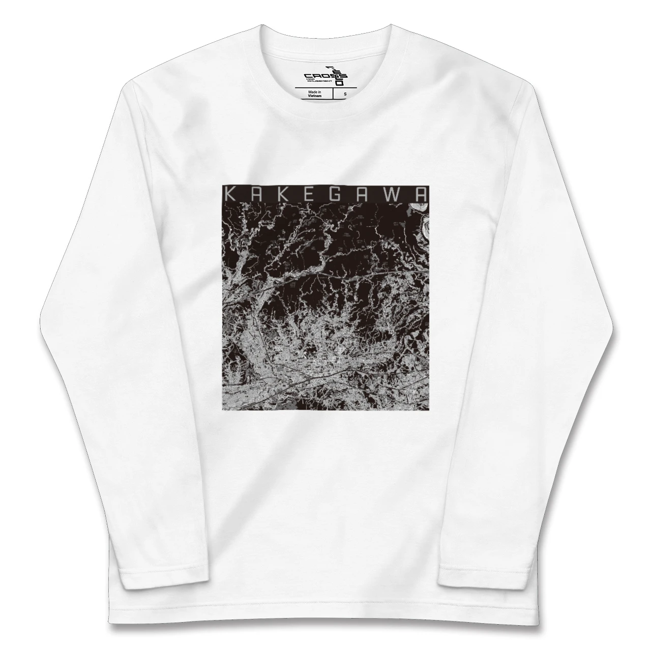 【掛川2(静岡県)】地図柄ロングスリーブTシャツ