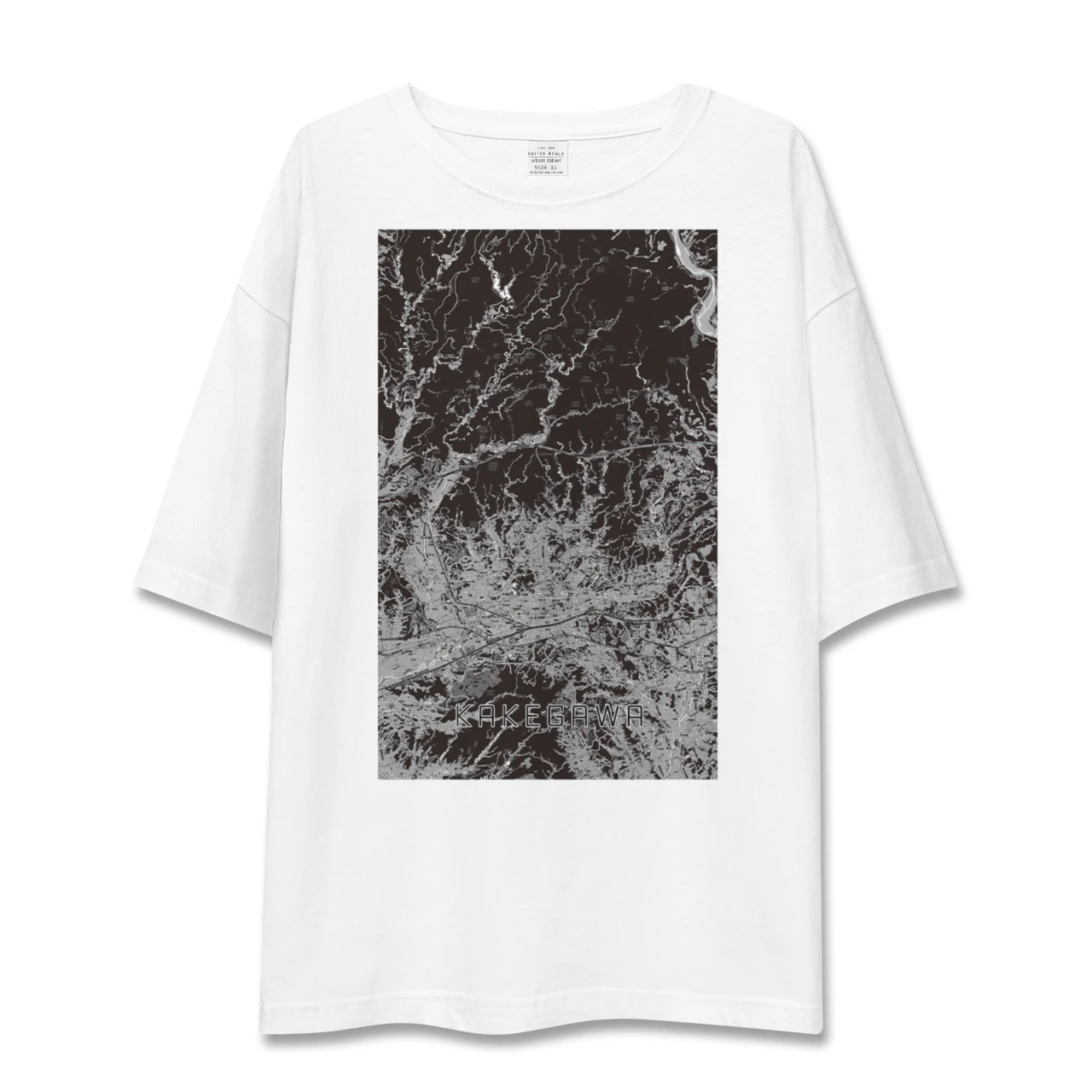 【掛川2(静岡県)】地図柄ビッグシルエットTシャツ