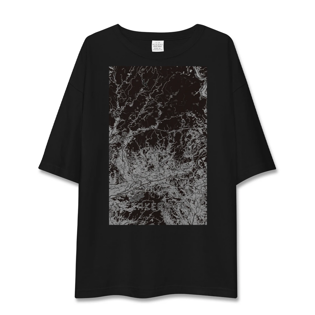 【掛川2(静岡県)】地図柄ビッグシルエットTシャツ