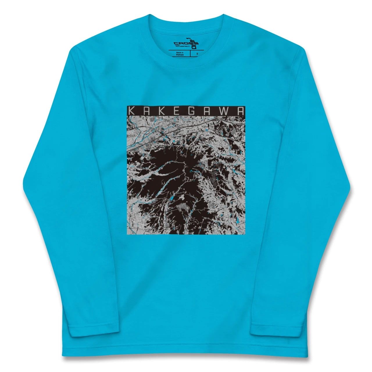 【掛川(静岡県)】地図柄ロングスリーブTシャツ